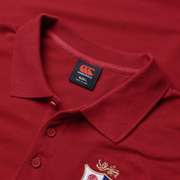 Canterbury British & Irish Lions Rugby Mens Pique Polo Shirt | Red | 2025