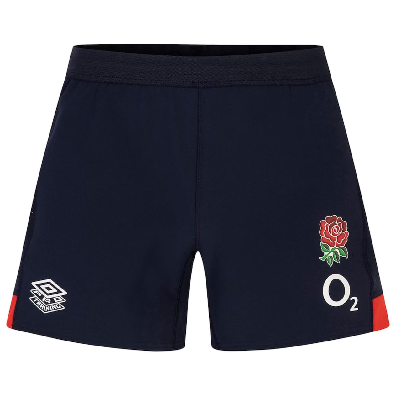 Umbro England Rugby Mens Contact Training Shorts | Navy/Flame | 2023/24