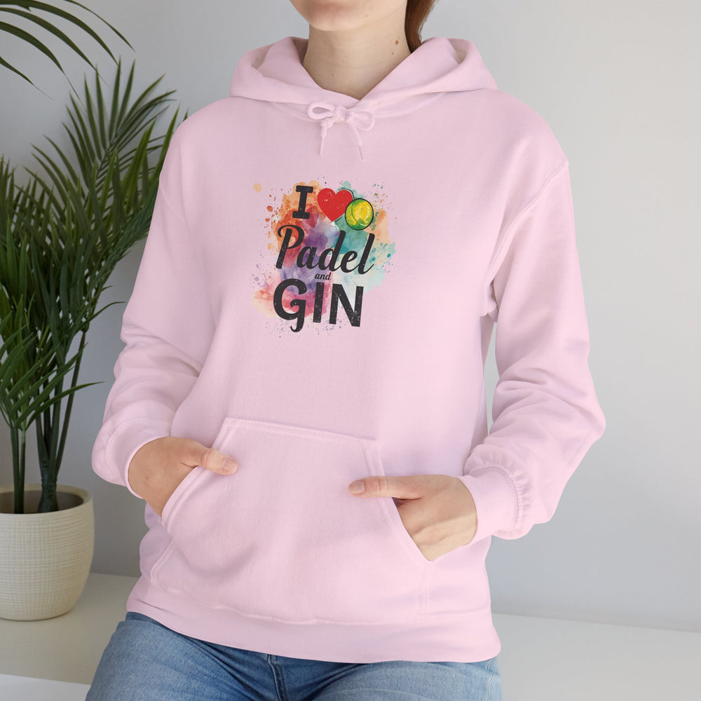 I Love Padel and Gin Hoodie