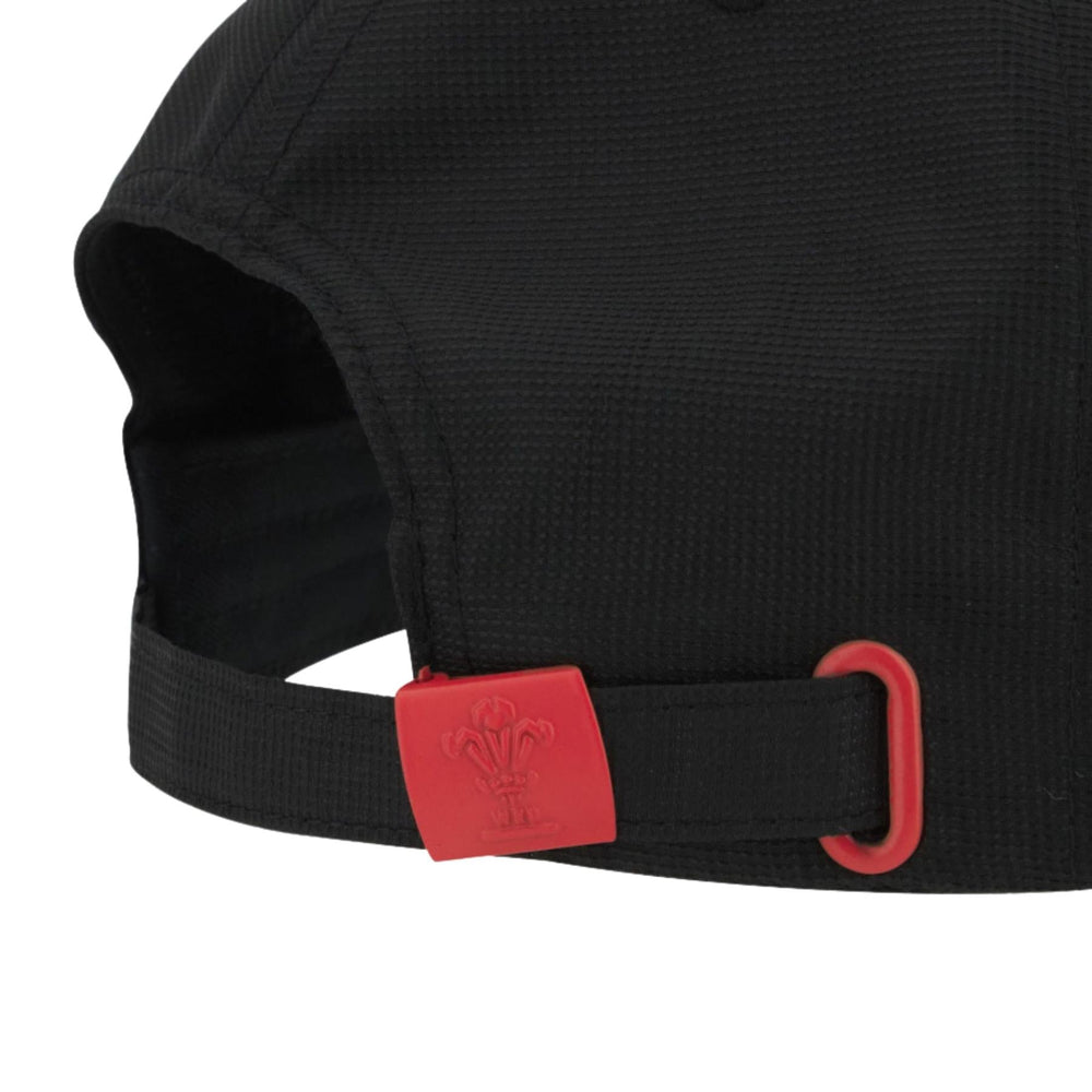 Macron Wales Rugby Baseball Cap | Black | 2025/26 | Adult