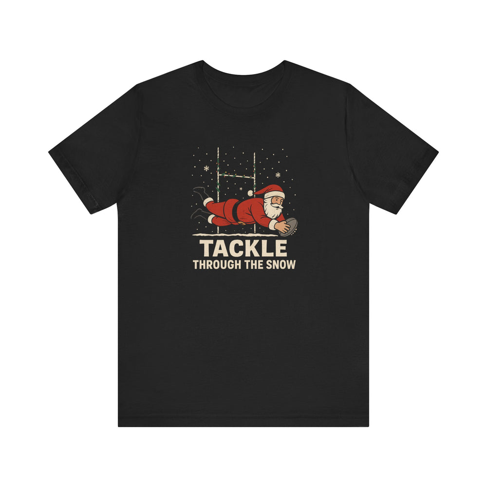 Tackle Through the Snow Christmas T-Shirt