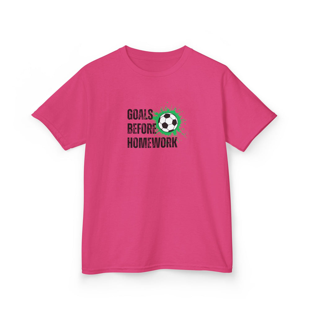 Goals Before Homework Junior T-Shirt | Green