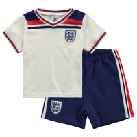 England Football 1982 Retro Home Baby T-Shirt & Shorts Set