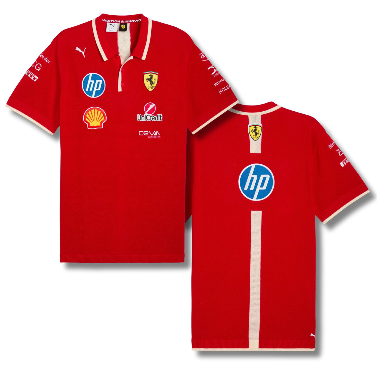 Scuderia Ferrari F1 Puma Men's China GP Special Edition Knitted Team Polo Shirt | 2025