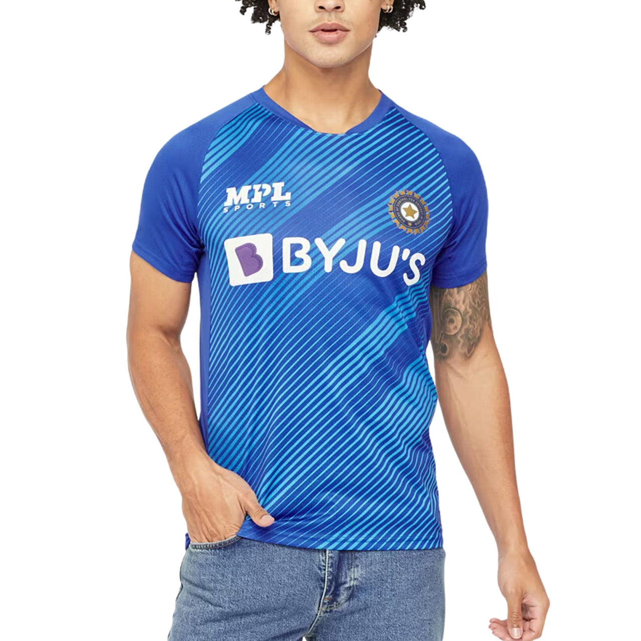 MPL Team India Cricket Training Top | Blue | 2022