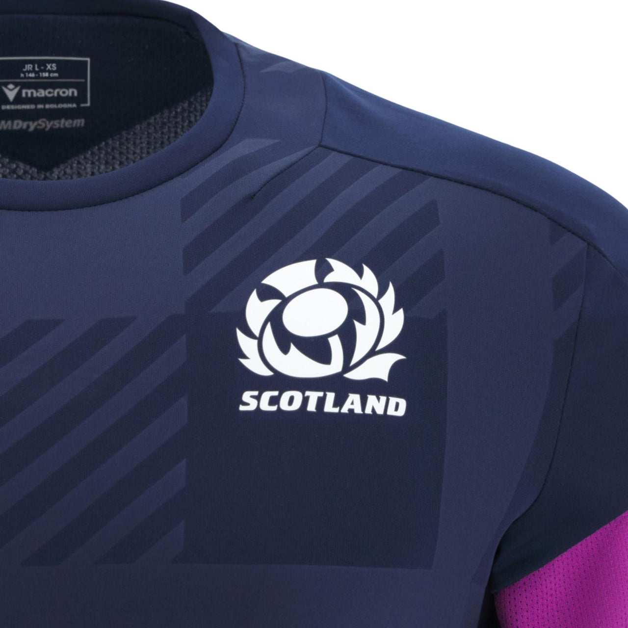 Macron Scotland Rugby Junior Training T-Shirt | Navy | 2025/26