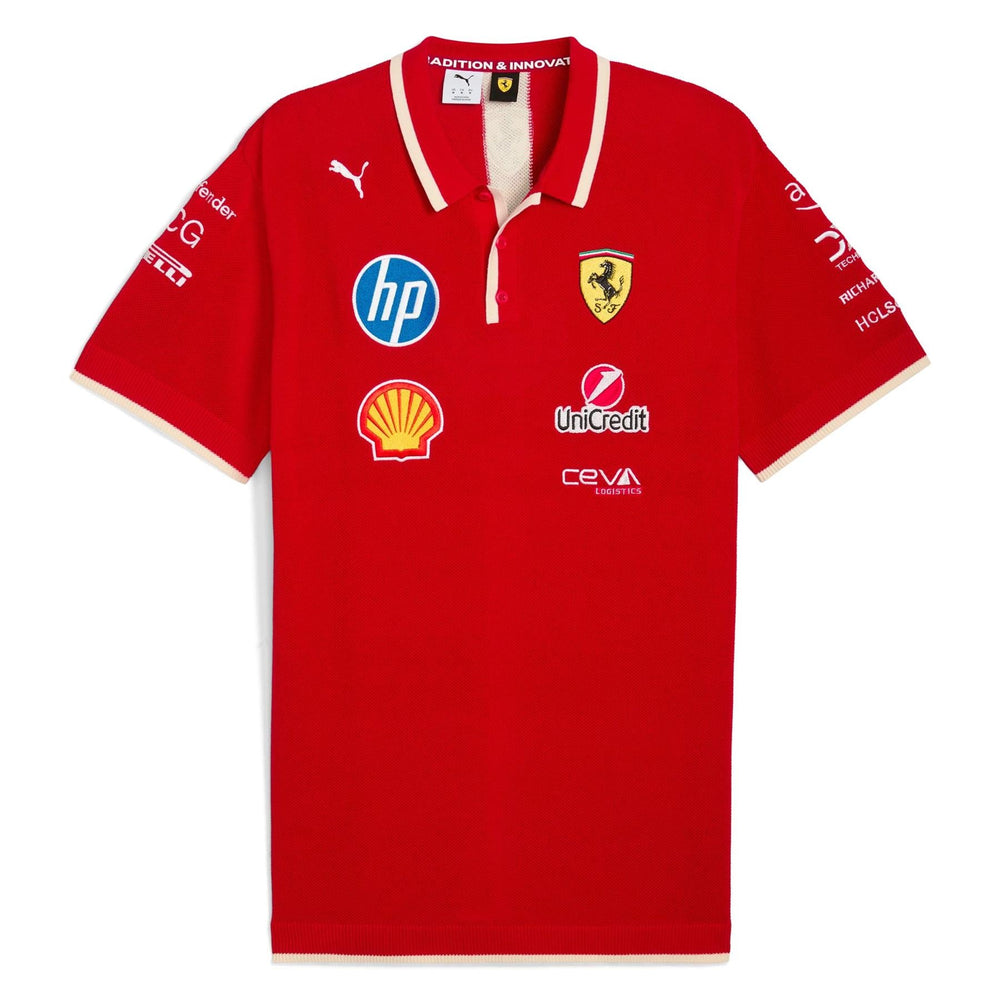 Scuderia Ferrari F1 Puma Men's China GP Special Edition Knitted Team Polo Shirt | 2025