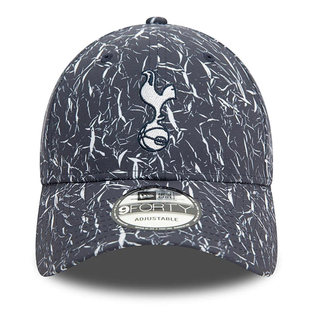 Tottenham Hotspur FC New Era Crinkle AOP 9Forty Baseball Cap | Light Navy