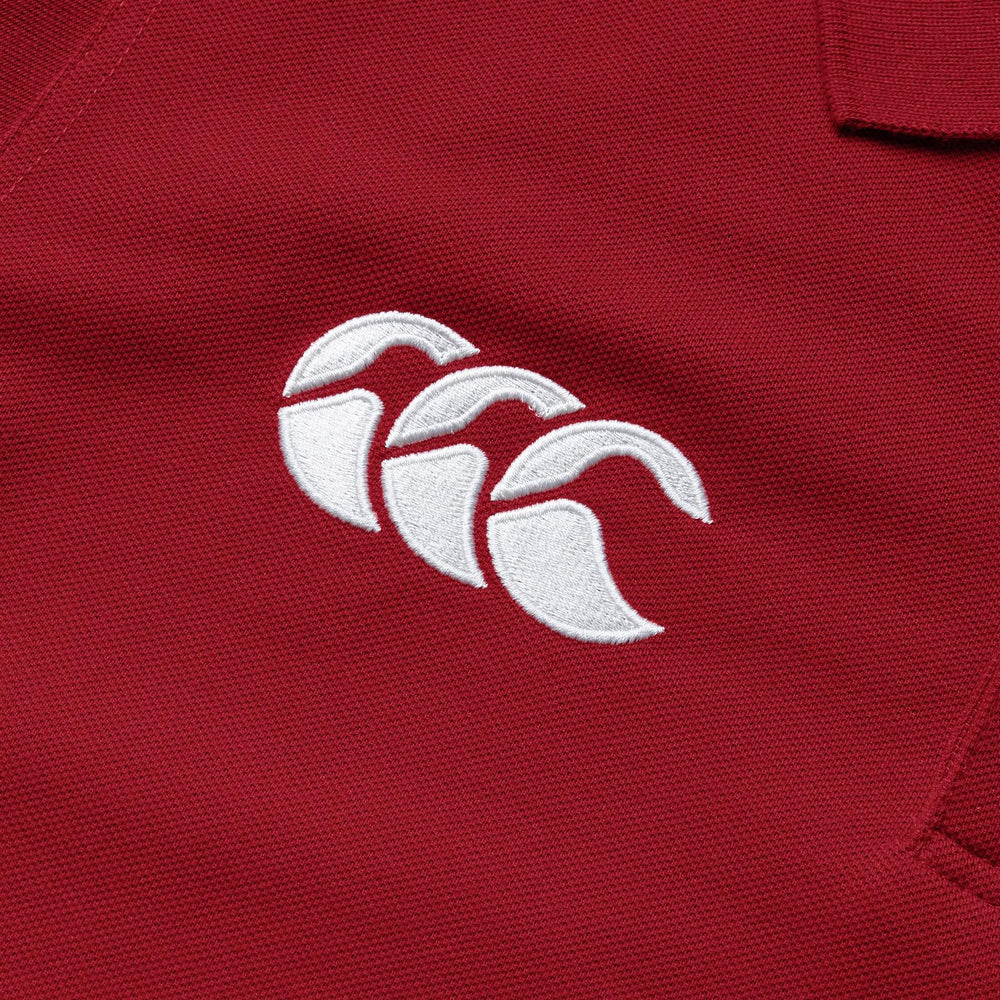 Canterbury British & Irish Lions Rugby Mens Pique Polo Shirt | Red | 2025