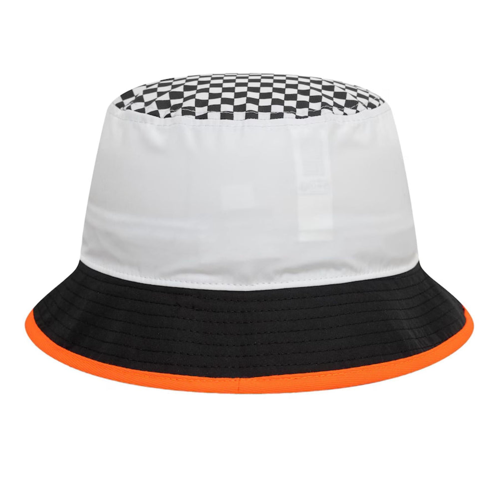 McLaren F1 New Era Checkered Visor Bucket Hat | White | 2025