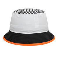 McLaren F1 New Era Checkered Visor Bucket Hat | White | 2025
