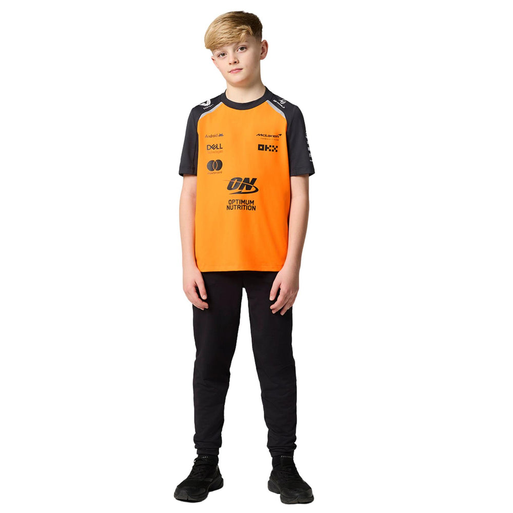 McLaren F1 Kid's Replica Team Set Up T-Shirt | Papaya | 2025