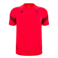 Macron Wales Rugby Junior Training T-Shirt | Red | 2025/26