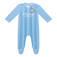 Manchester City FC Baby Kit Home Sleepsuit | 2023/24
