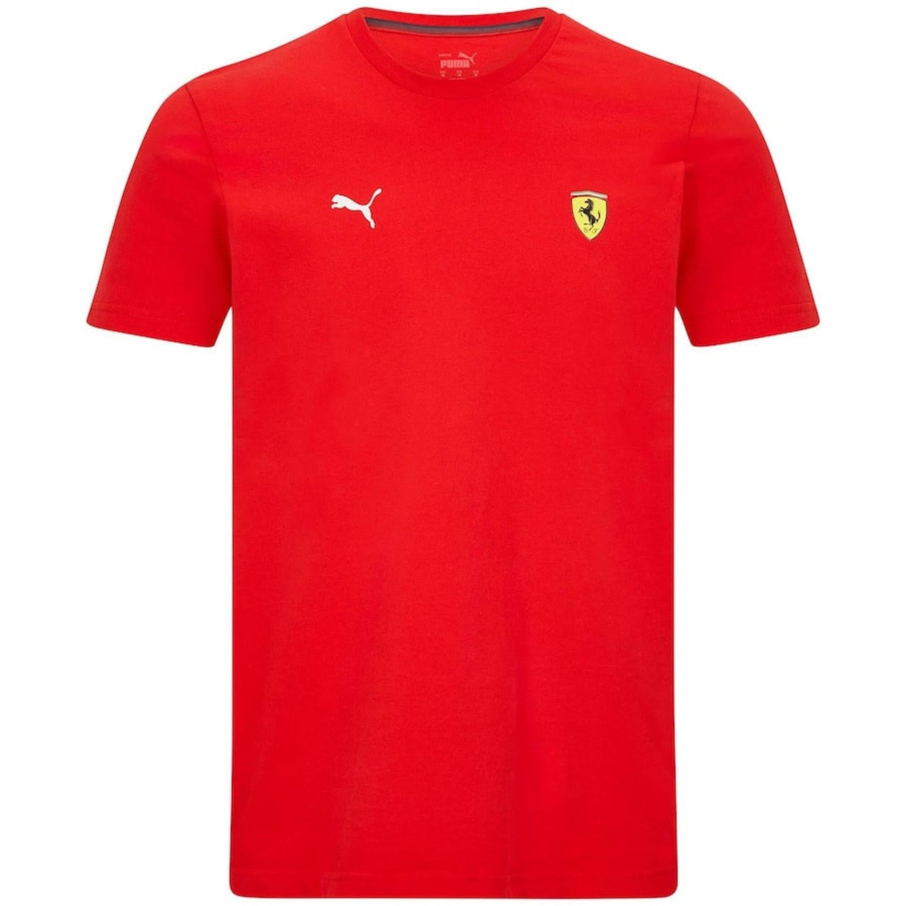 Scuderia Ferrari Puma Mens Small Shield T-Shirt | Red