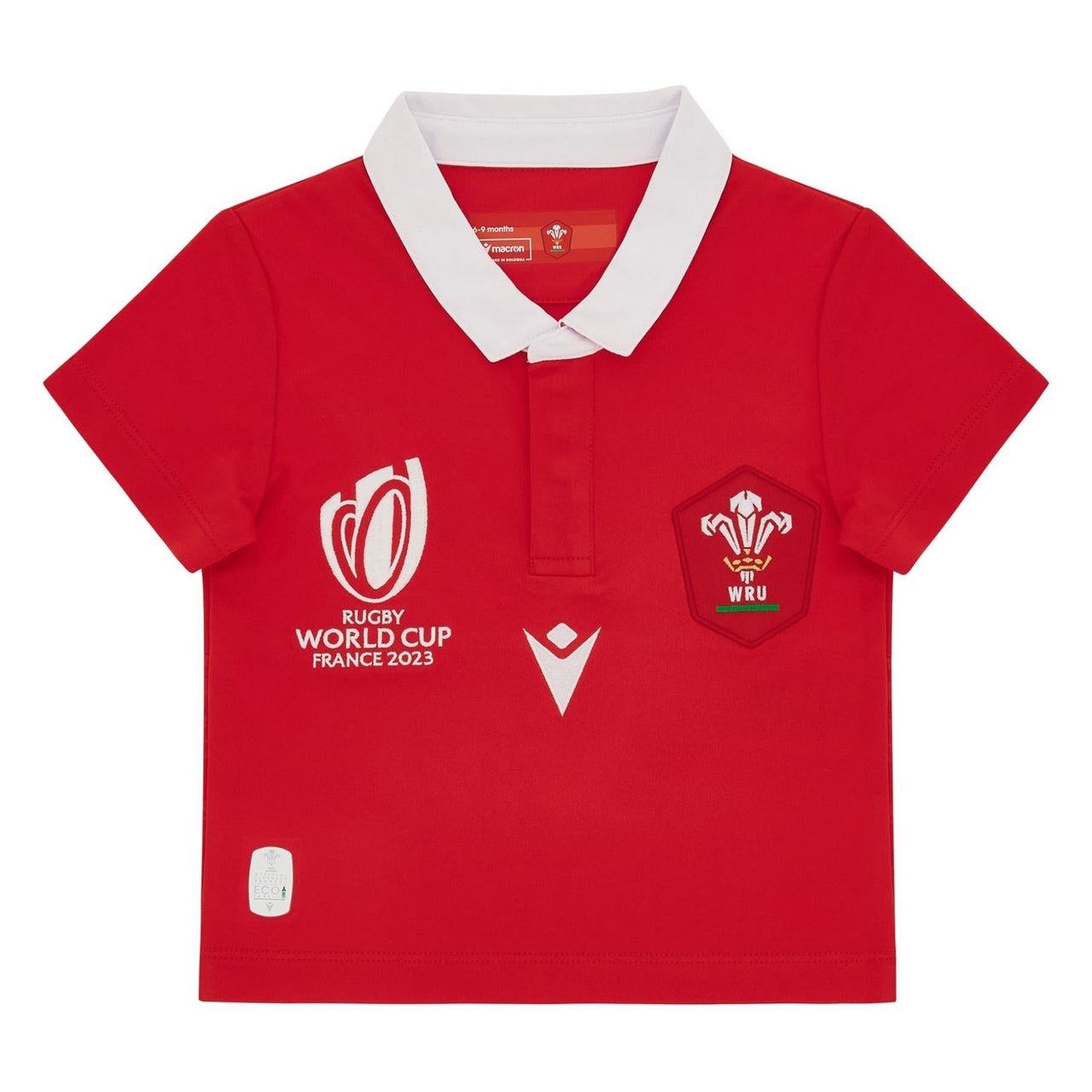 Macron Wales Rugby World Cup 2023 Baby Home Replica Shirt |