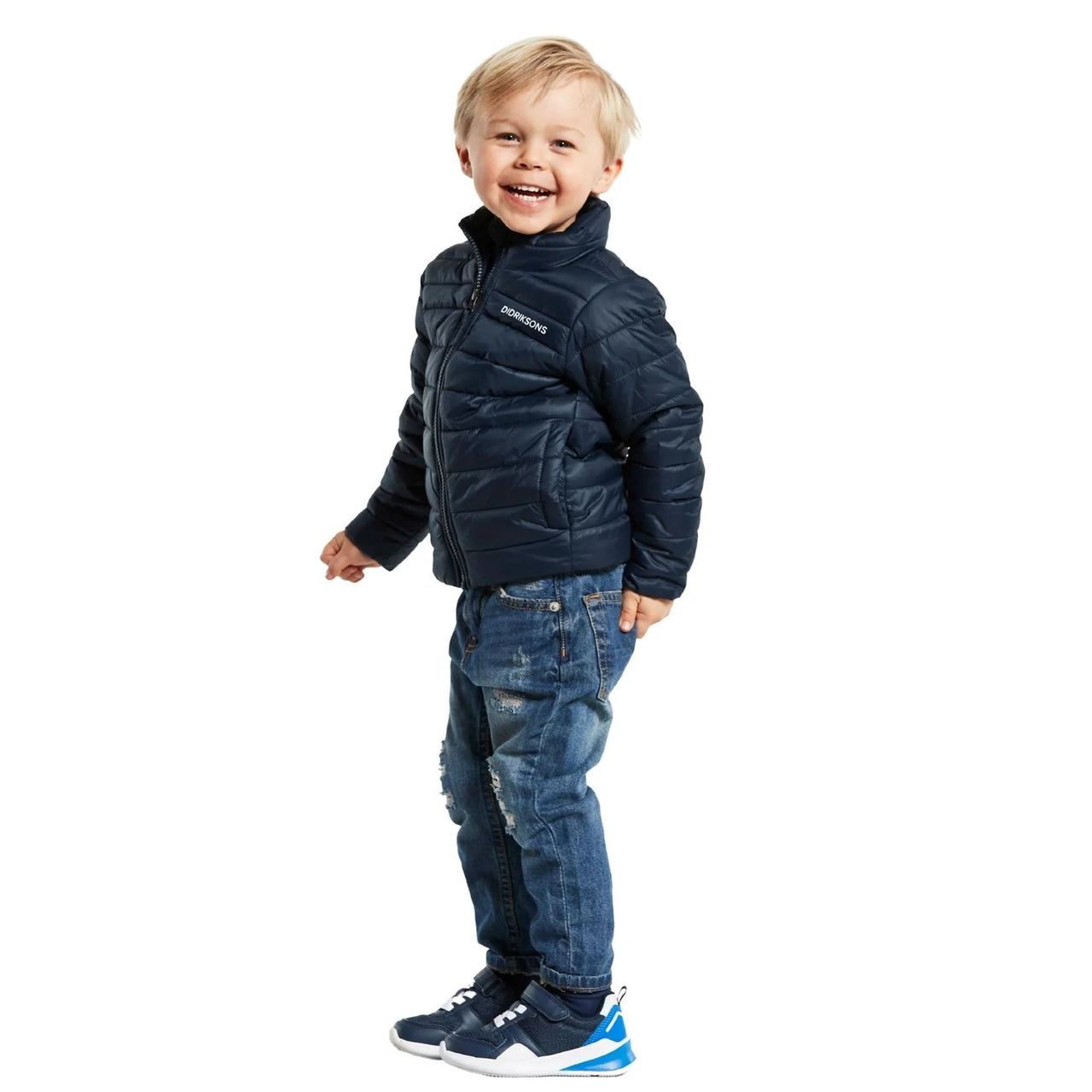 Didriksons Kids Puff Puffa Jacket | Navy