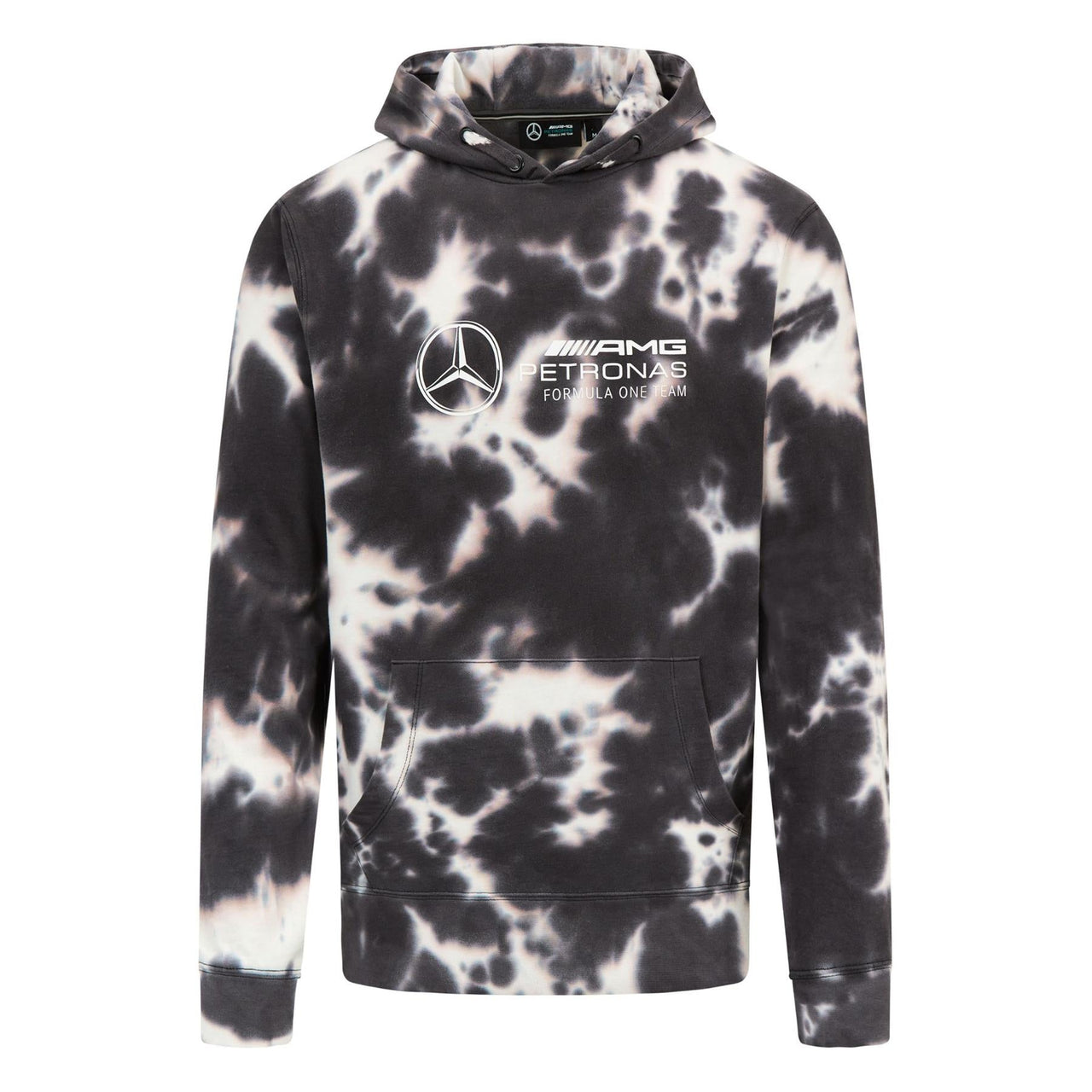 Mercedes AMG Petronas F1 Men's Tie Dye Hoodie | Grey | 2023