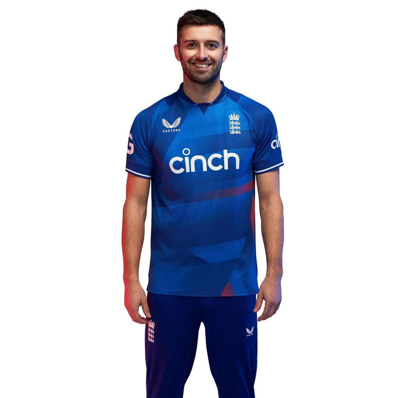 England Cricket Men's ODI Replica Short Sleeve Shirt | Blue | 2023
