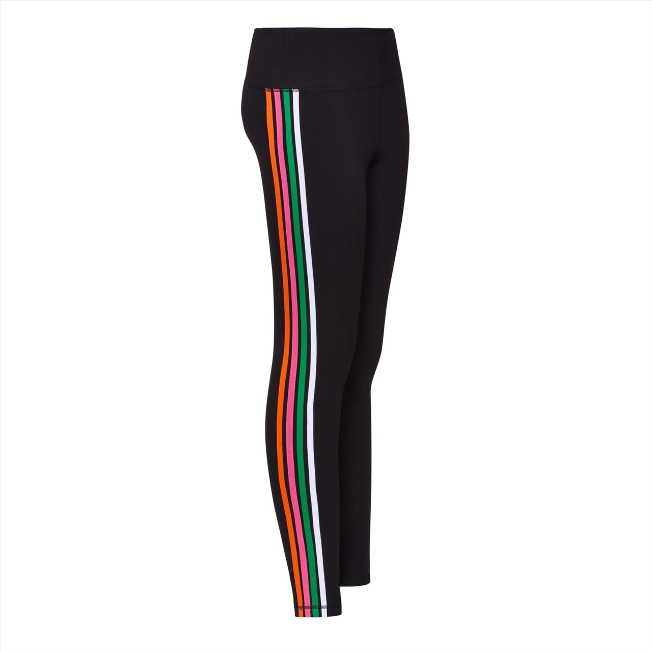 Yoga Leggs Rainbow Stripe Leggings | Black