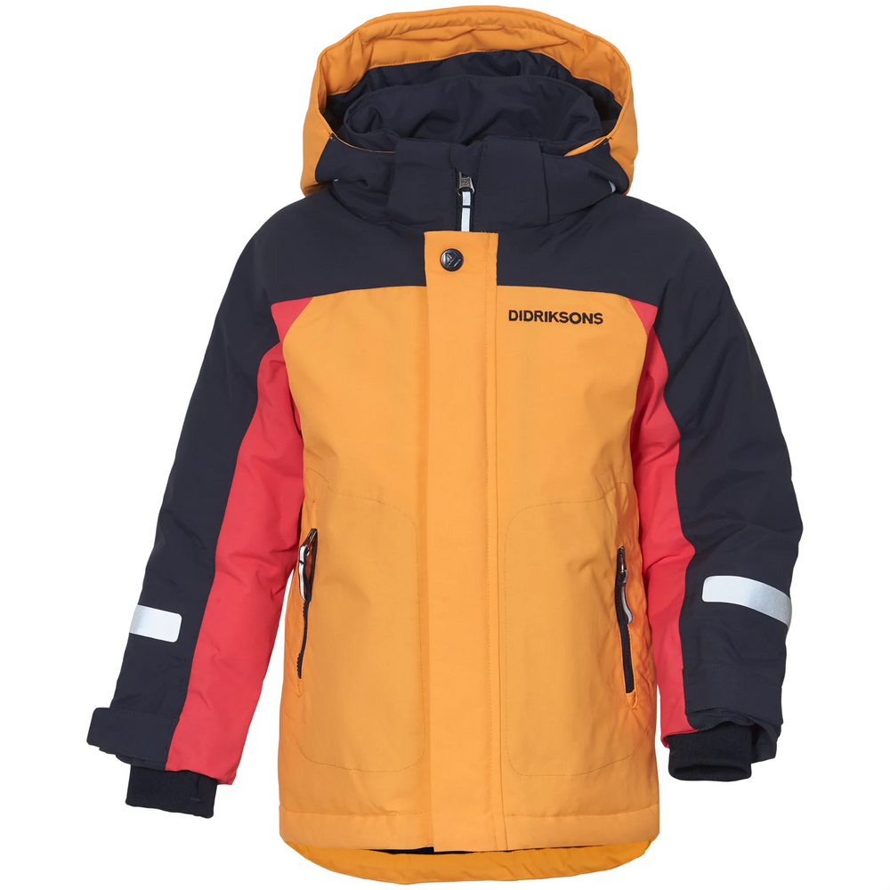 Didriksons Neptun Kids Winter Jacket | Fire Yellow