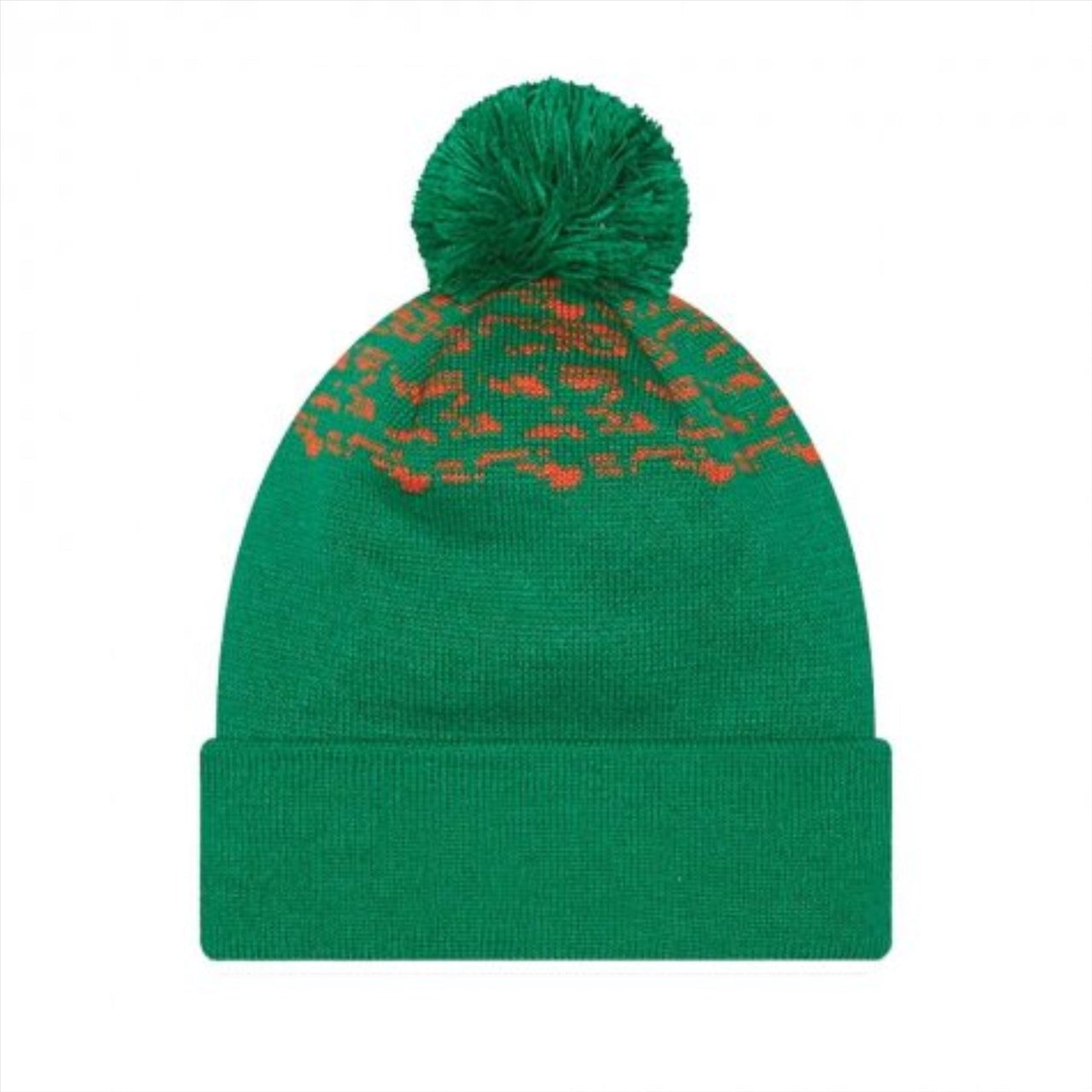 Ireland FAI New Era Marl Cuff Bobble Beanie Hat | Green | 2022/23