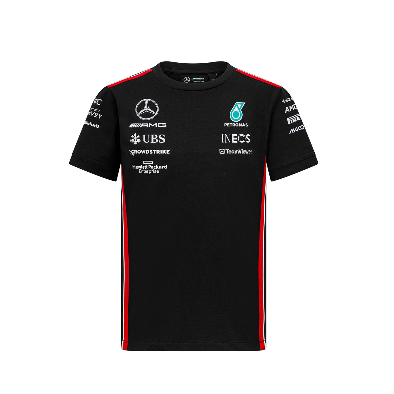 Mercedes AMG Petronas F1 Kids Driver T-Shirt | Black | 2023