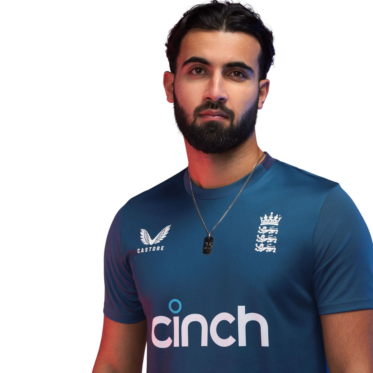 England Cricket Men's Training Poly T-Shirt | Blue | 2023
