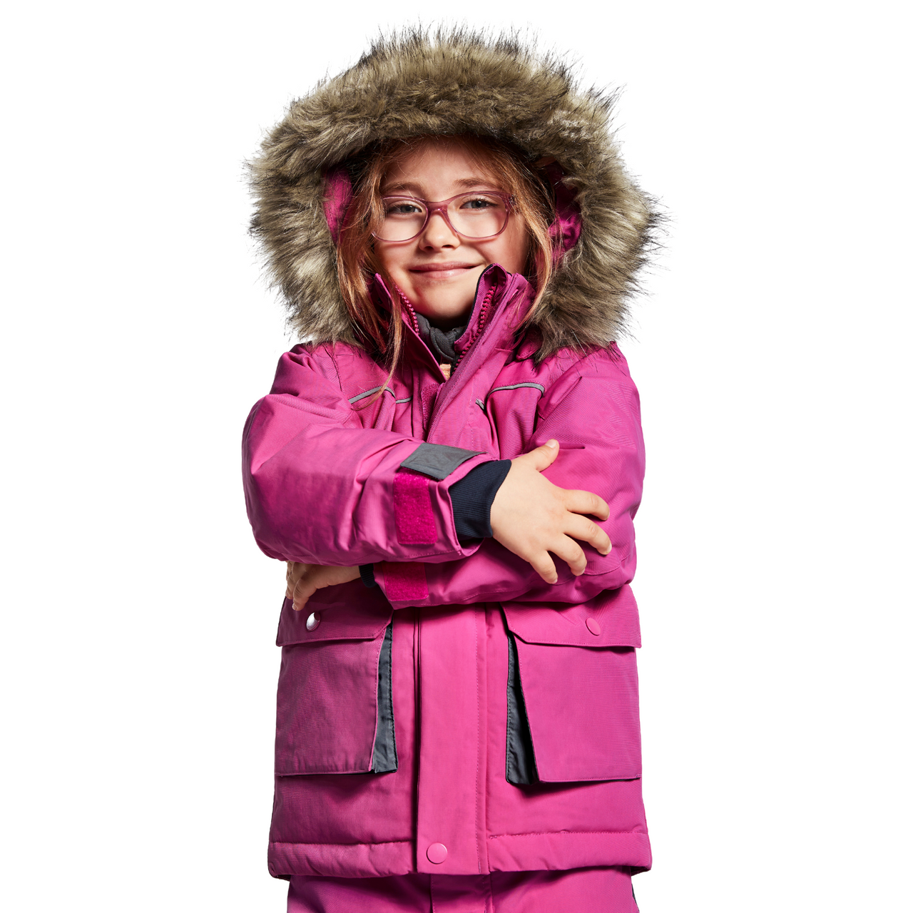 Didriksons Bjornen Kids Winter Parka Coat | Pink