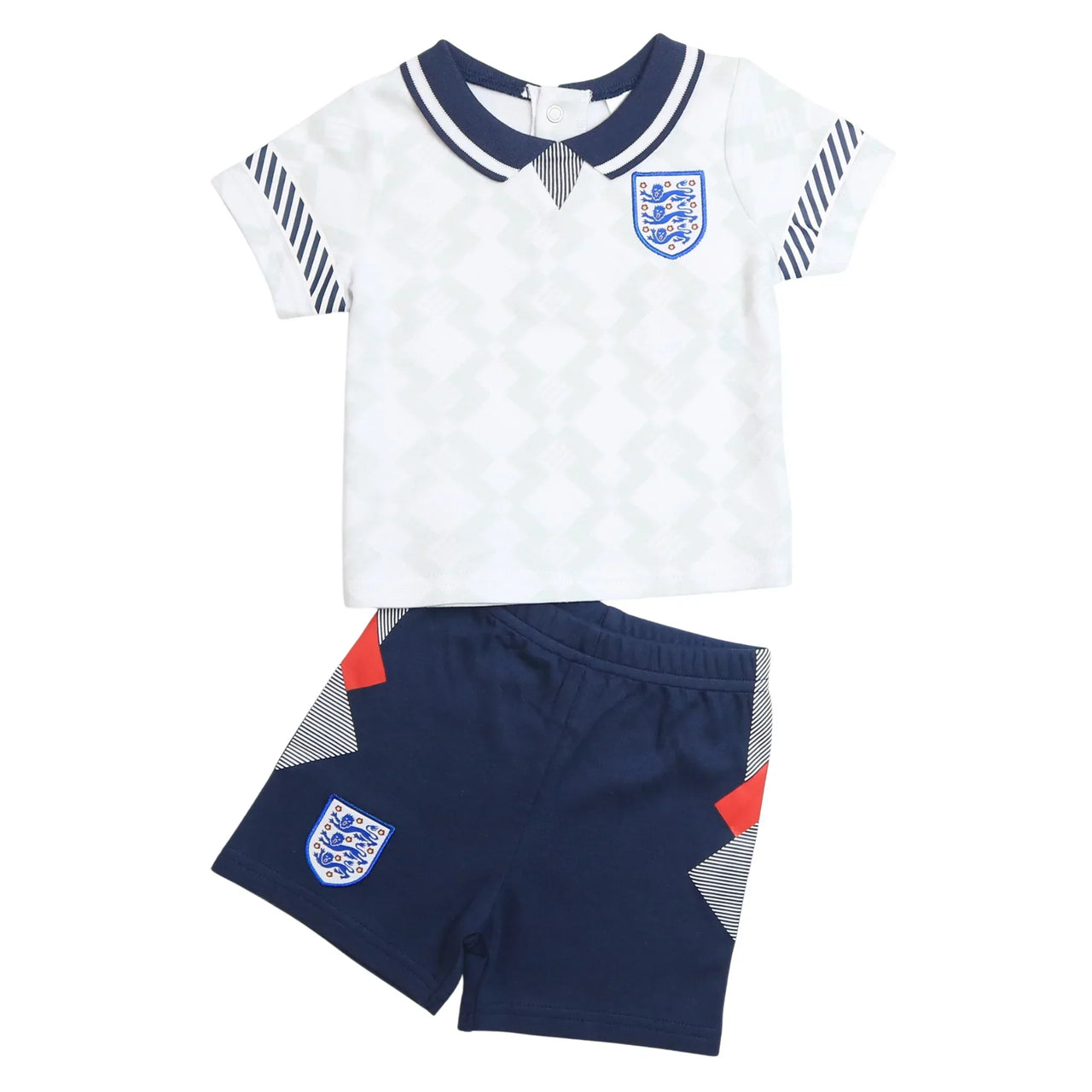 England Football 1990 Retro Home Kit Baby T-Shirt & Shorts Set