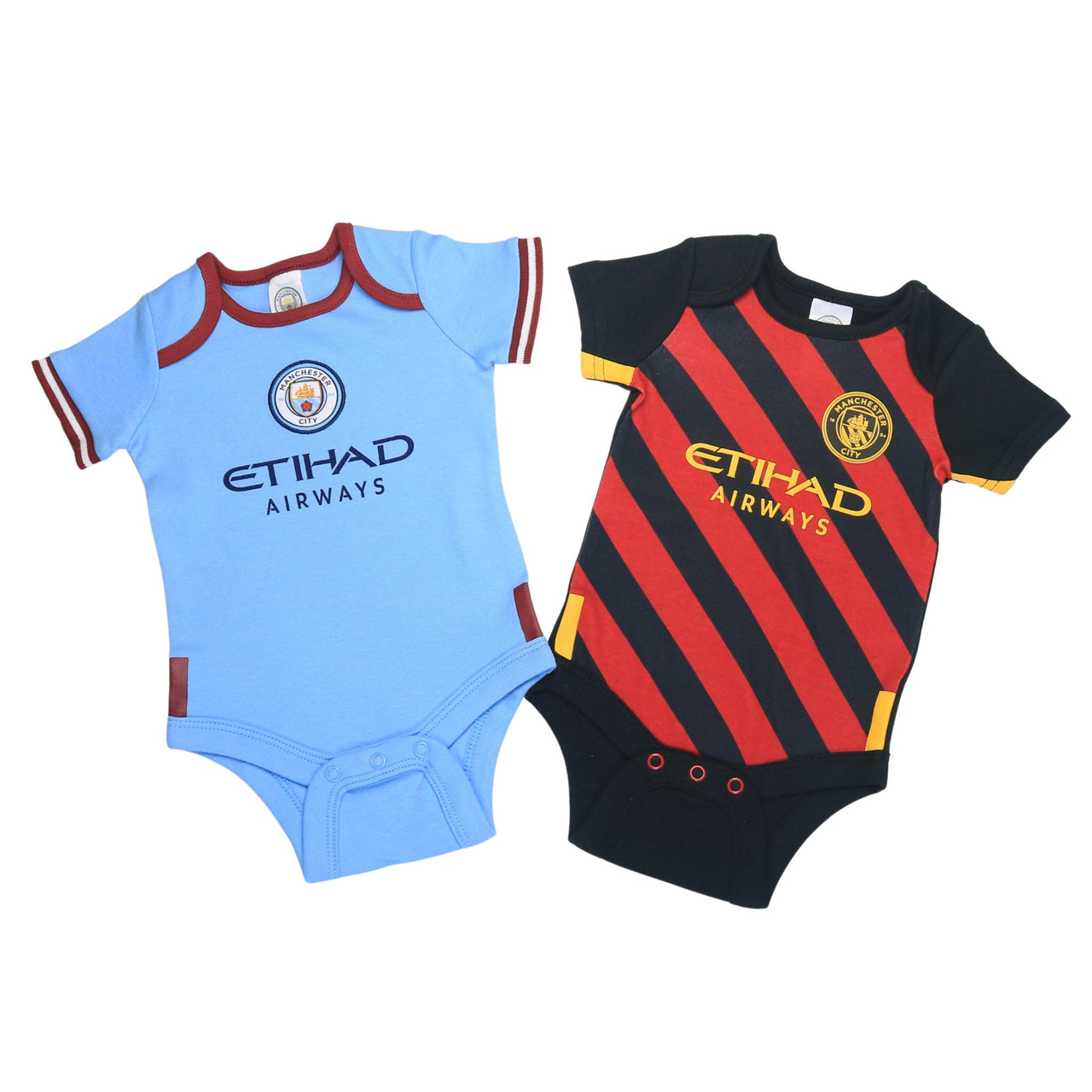 Manchester City FC Baby Kit 2 Pack Bodysuits | 2022/23