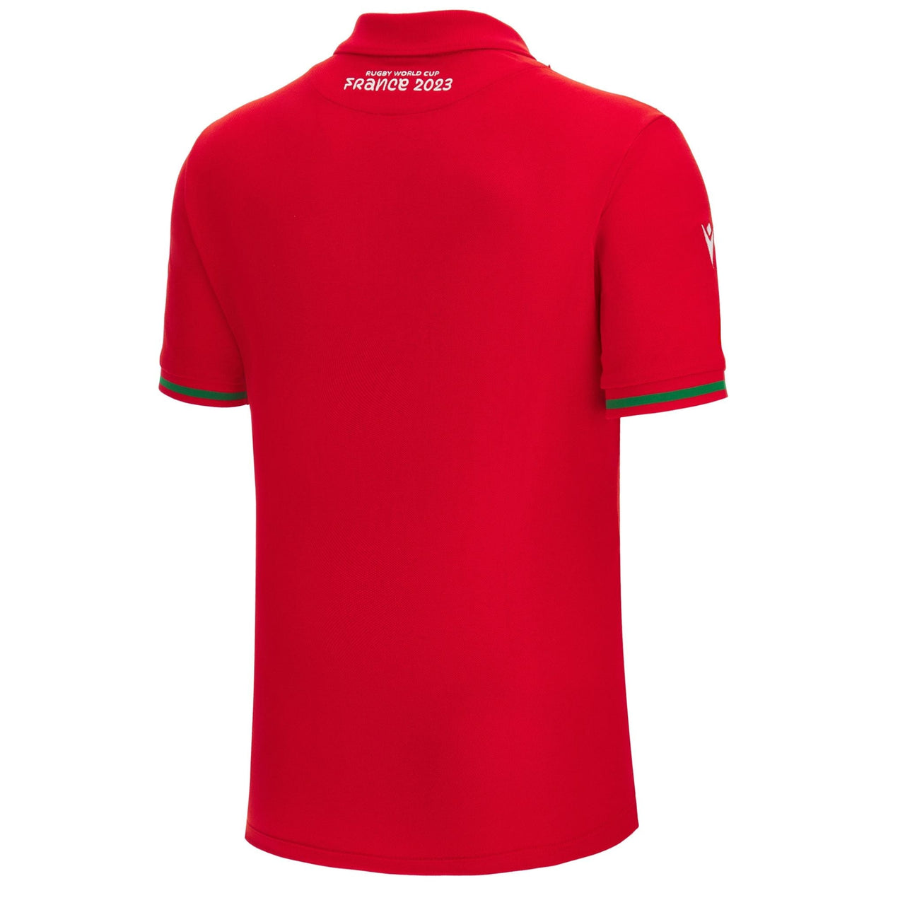 Macron Wales Rugby World Cup 2023 Mens Polo Shirt