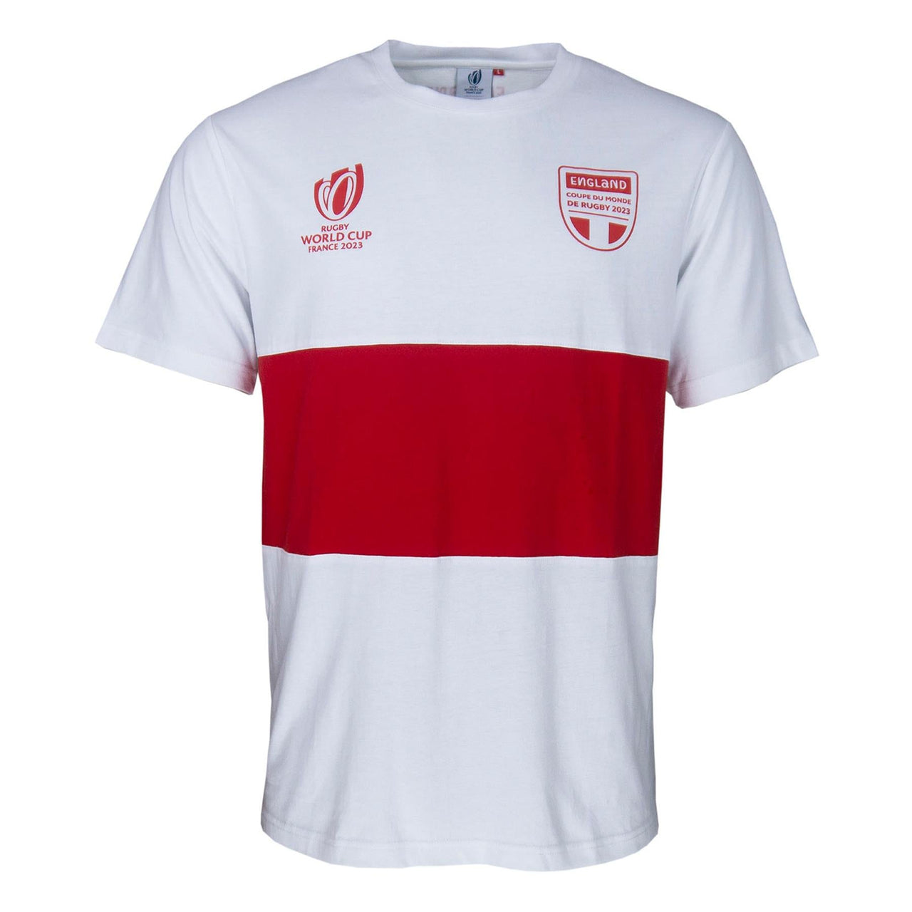 England Rugby World Cup 2023 Men's Stripe T-Shirt