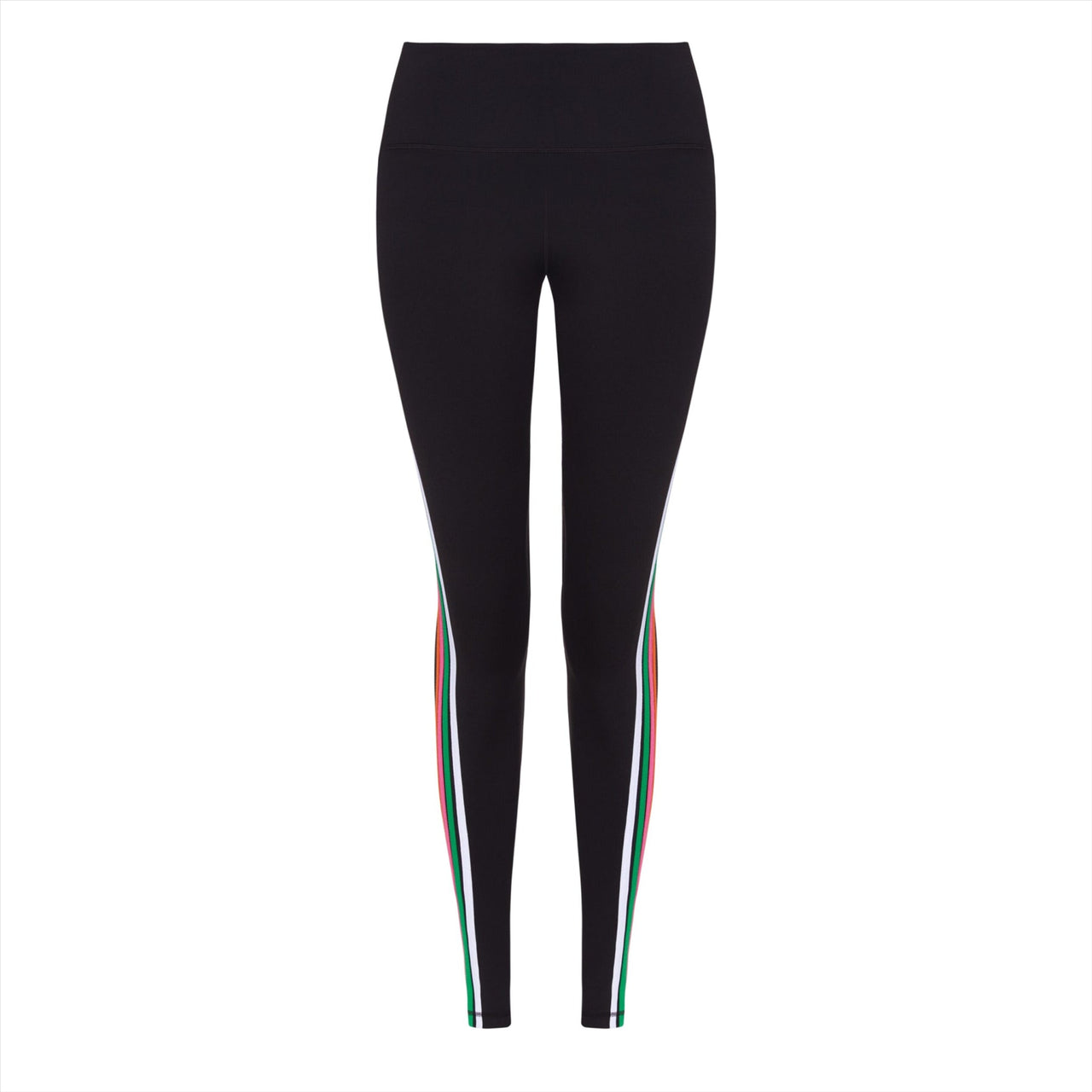 Yoga Leggs Rainbow Stripe Leggings | Black