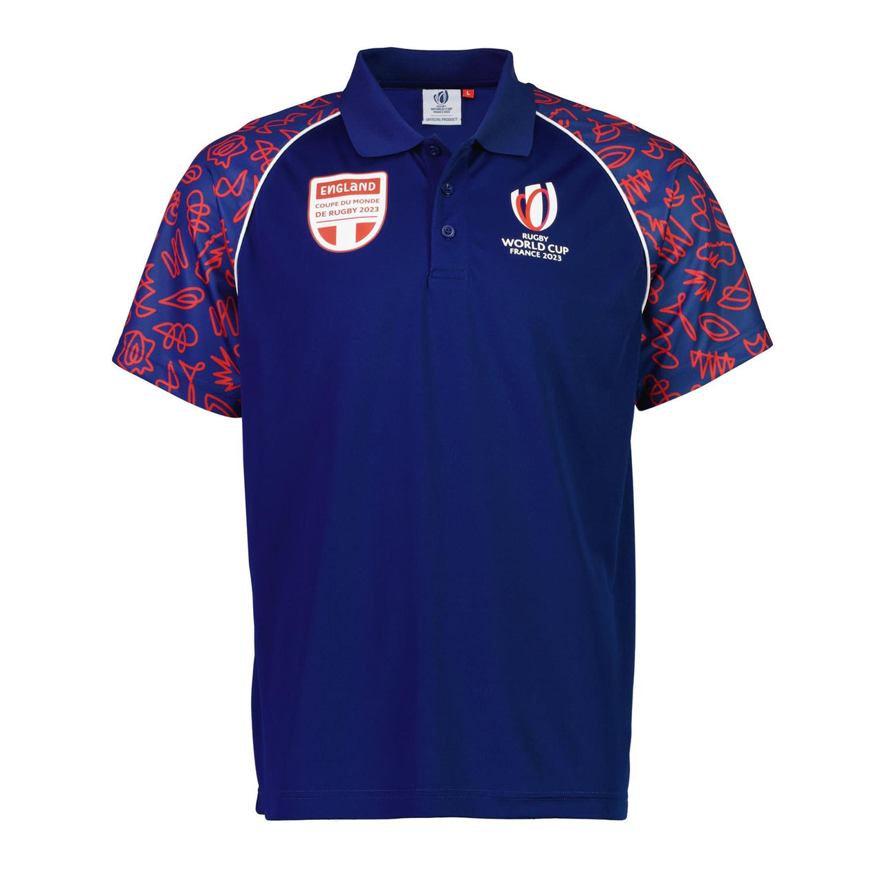 England Rugby World Cup 2023 Men's Polo Shirt