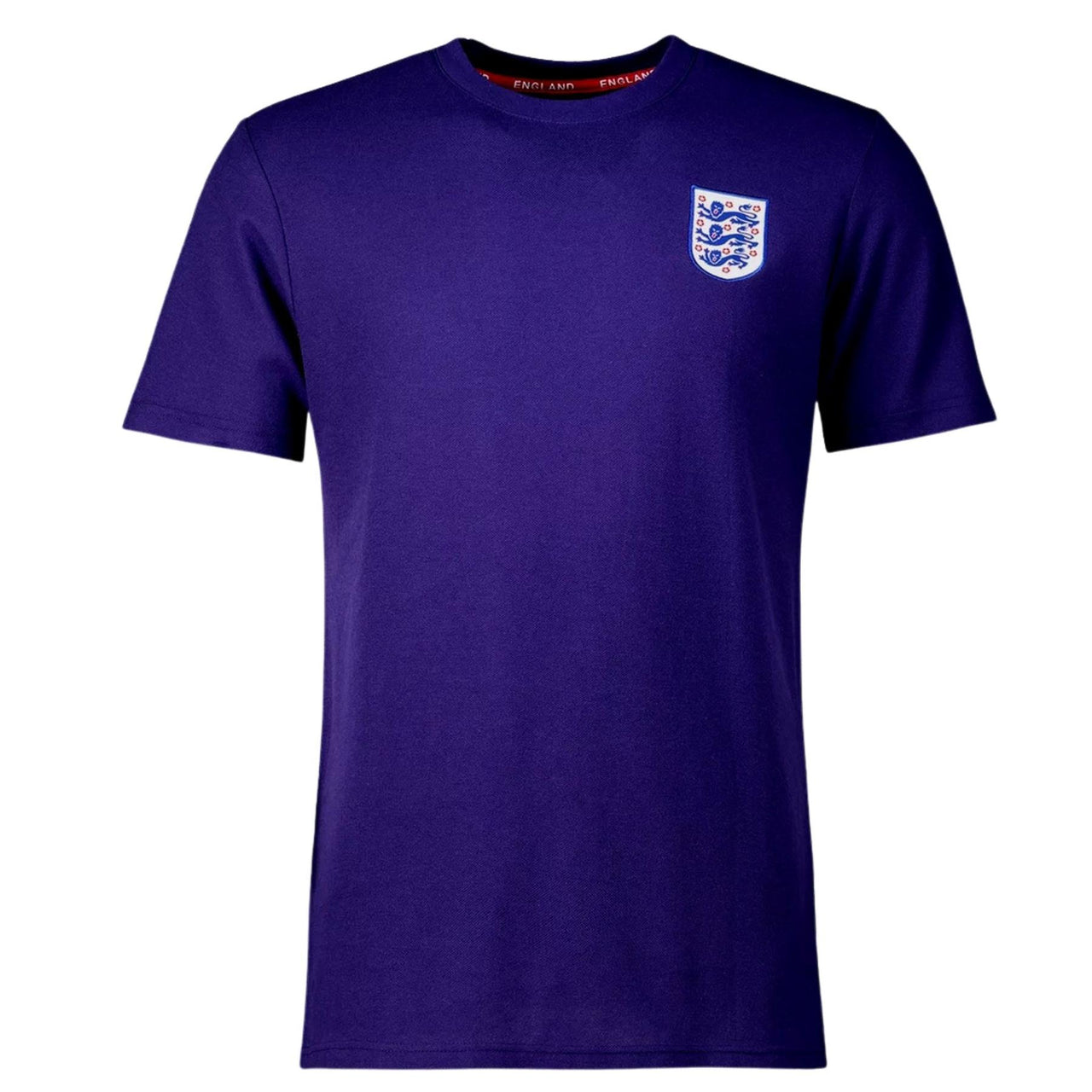 England Football Men's Small Crest Pique T-Shirt | Blue