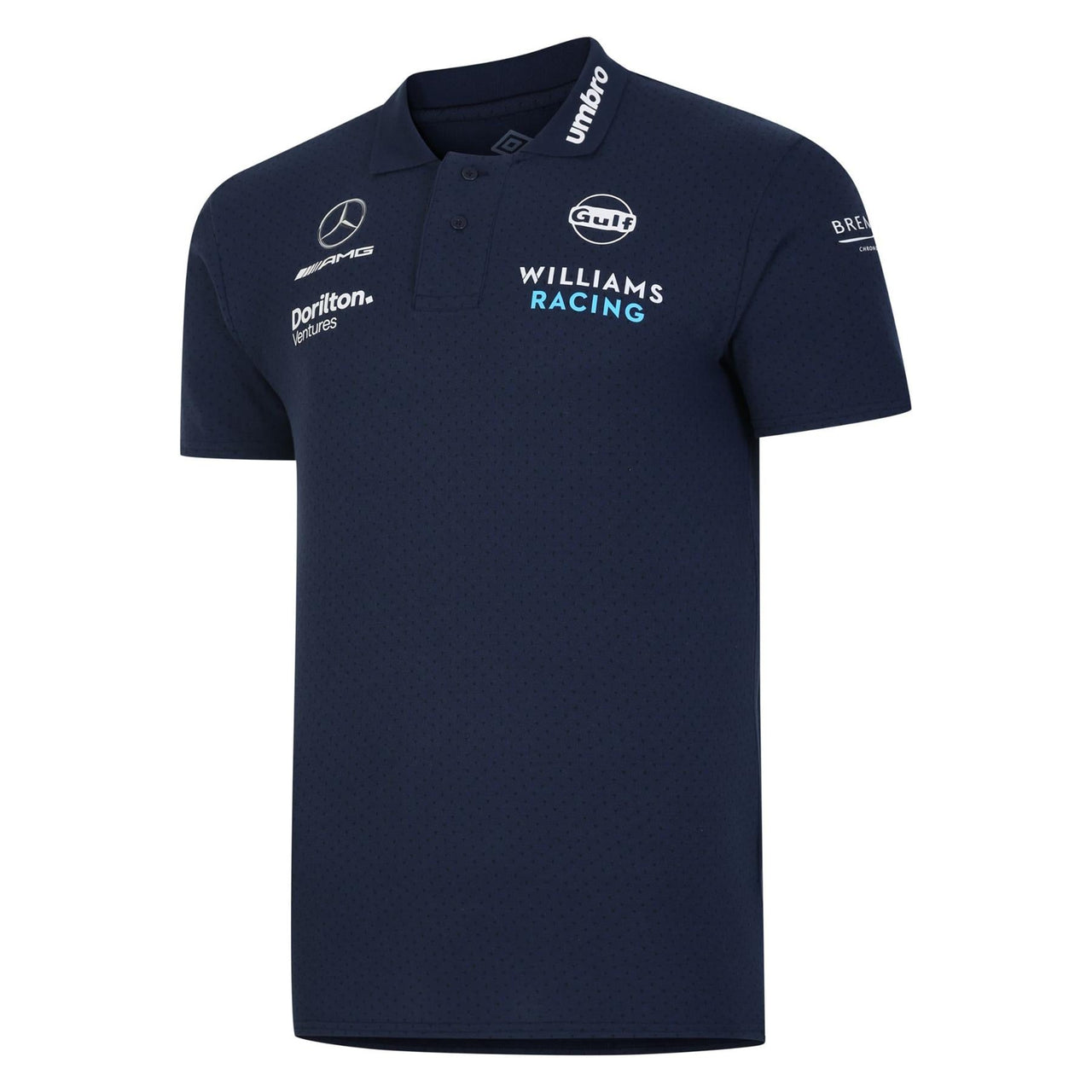 Williams Racing F1 Men's CVC Media Polo Shirt 2023 | Navy
