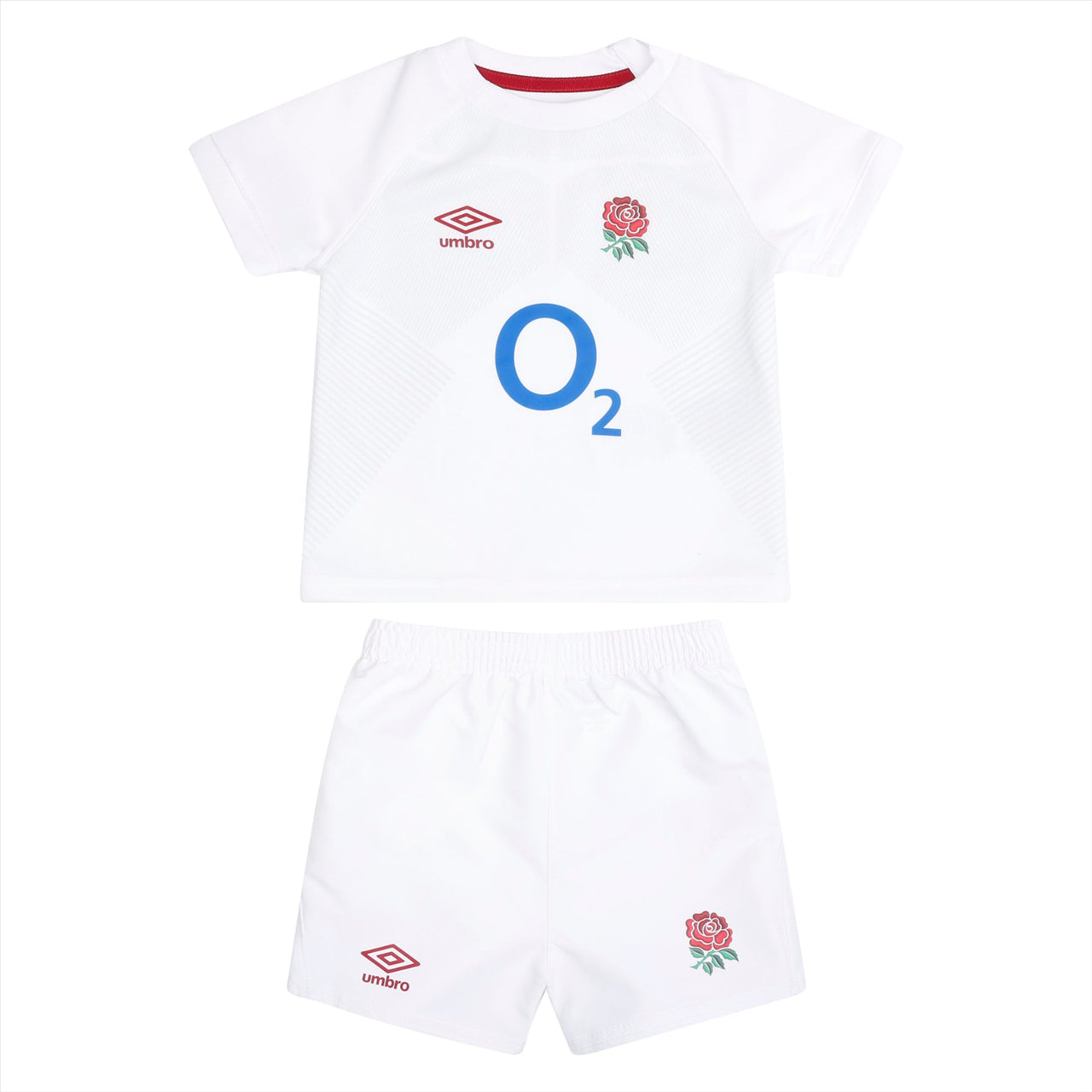 Umbro England Rugby Baby Replica Home Mini Kit | White | 2023/24