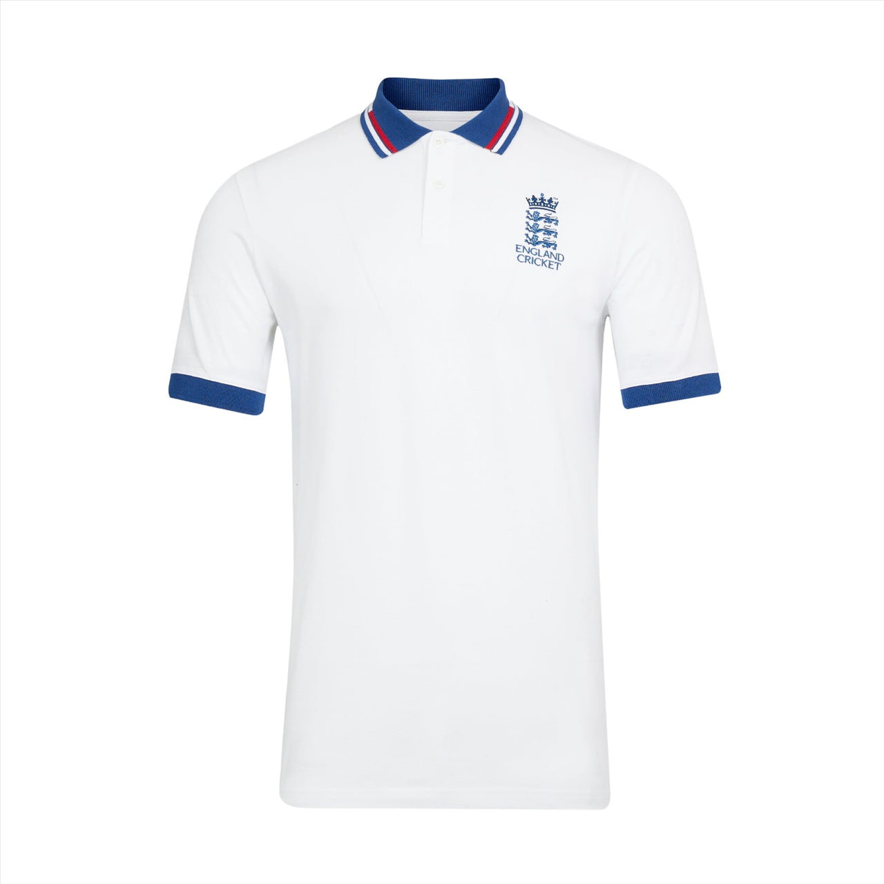 England Cricket Men's Contemporary Core Polo Shirt | Brilliant White