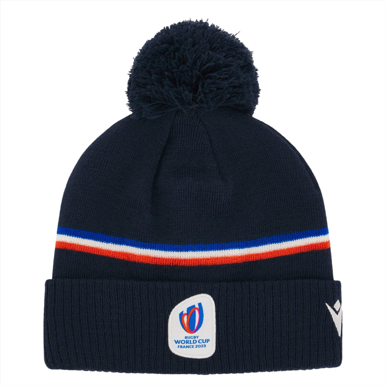 Macron Rugby World Cup 2023 Pom Pom Beanie Hat | Navy